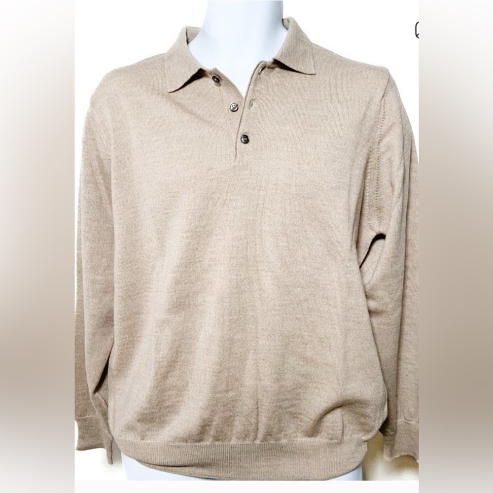 Toscano Italian Knit long sleeve  shirt SzXL